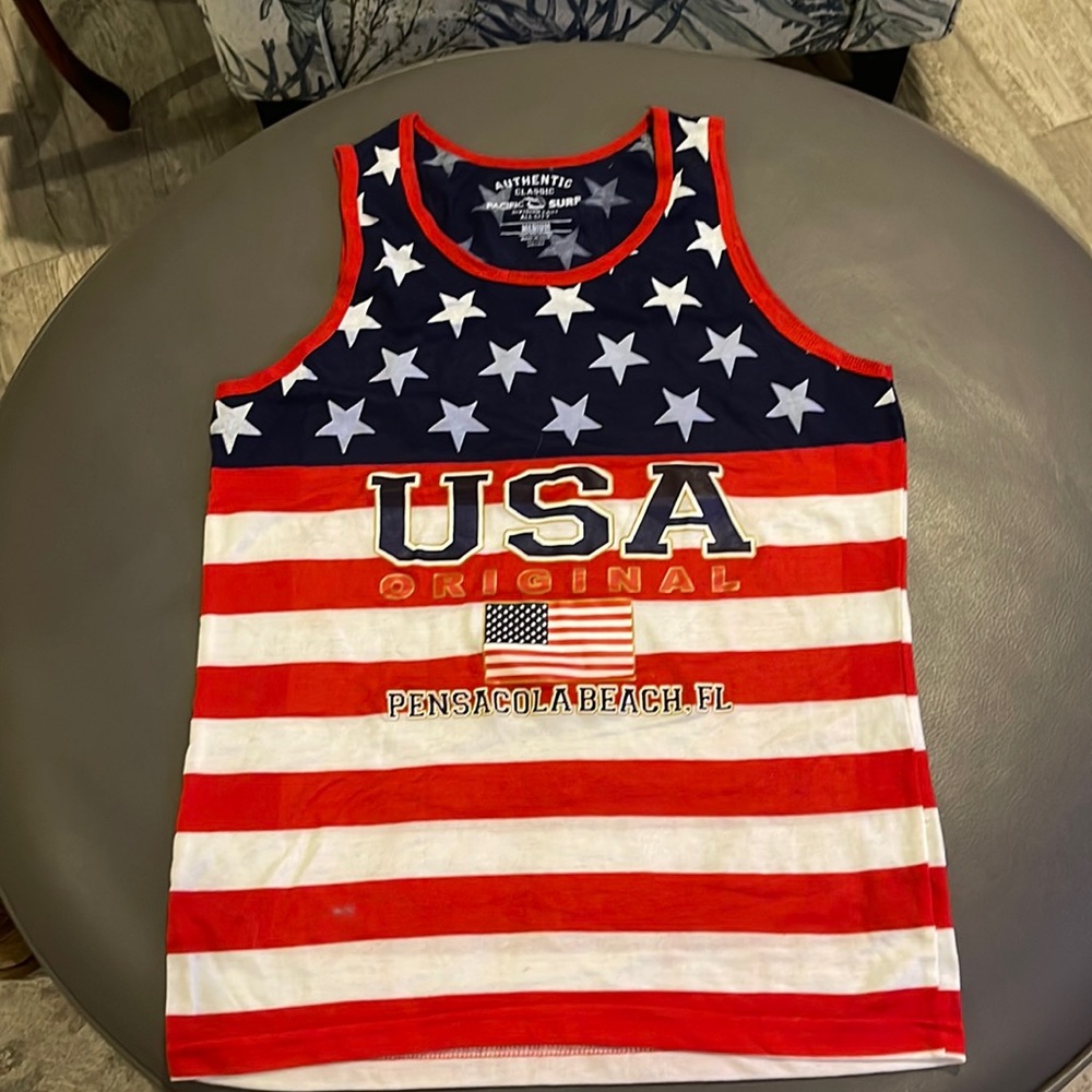 Ladies USA tank. Like new